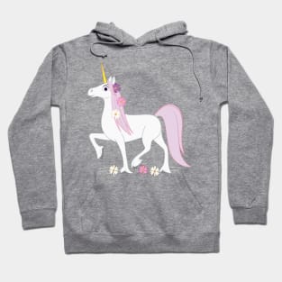 Unicorn with Daisies in her Mane Hoodie